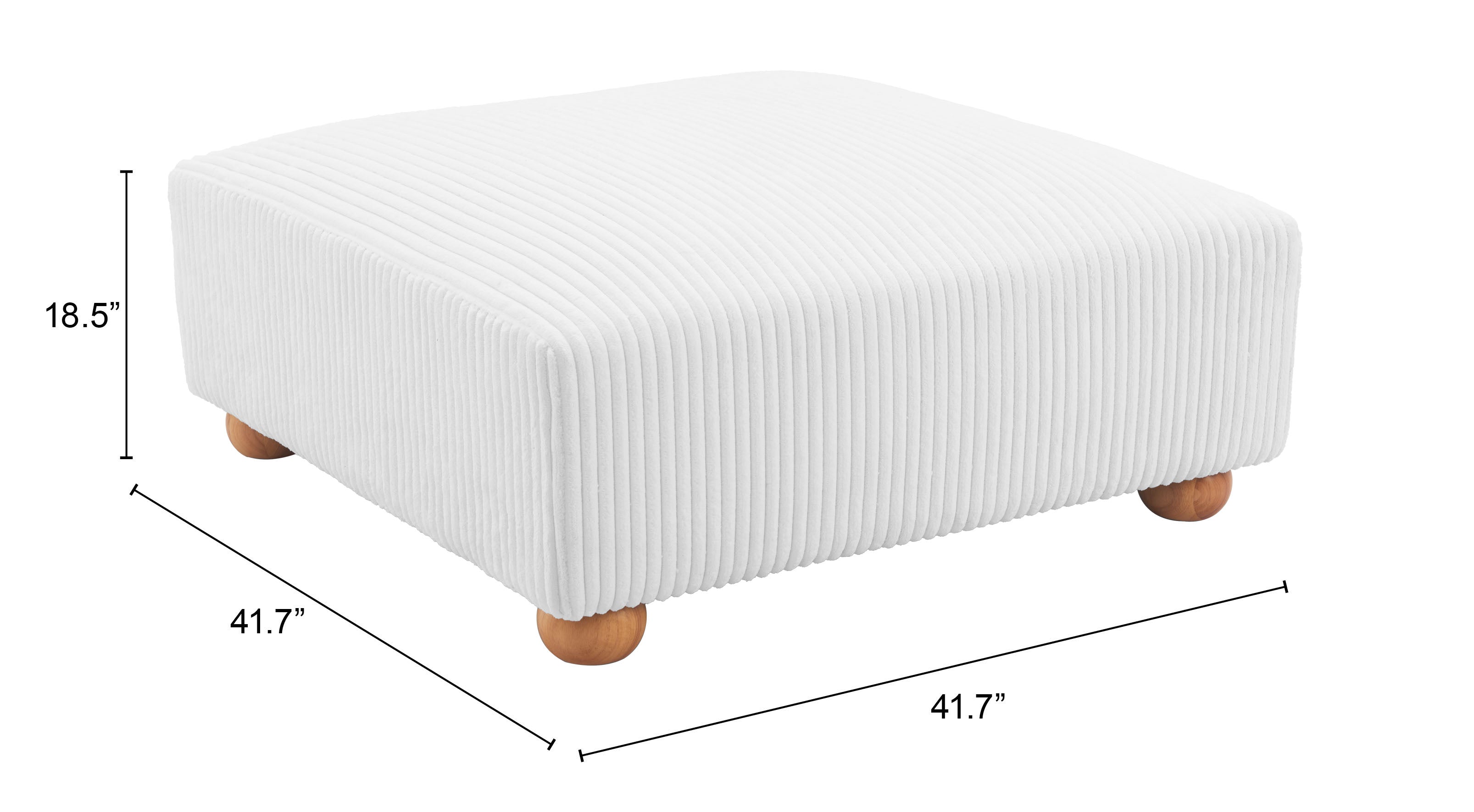 Tayte Ottoman White