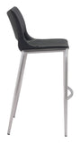 Ace Barstool Black & Silver