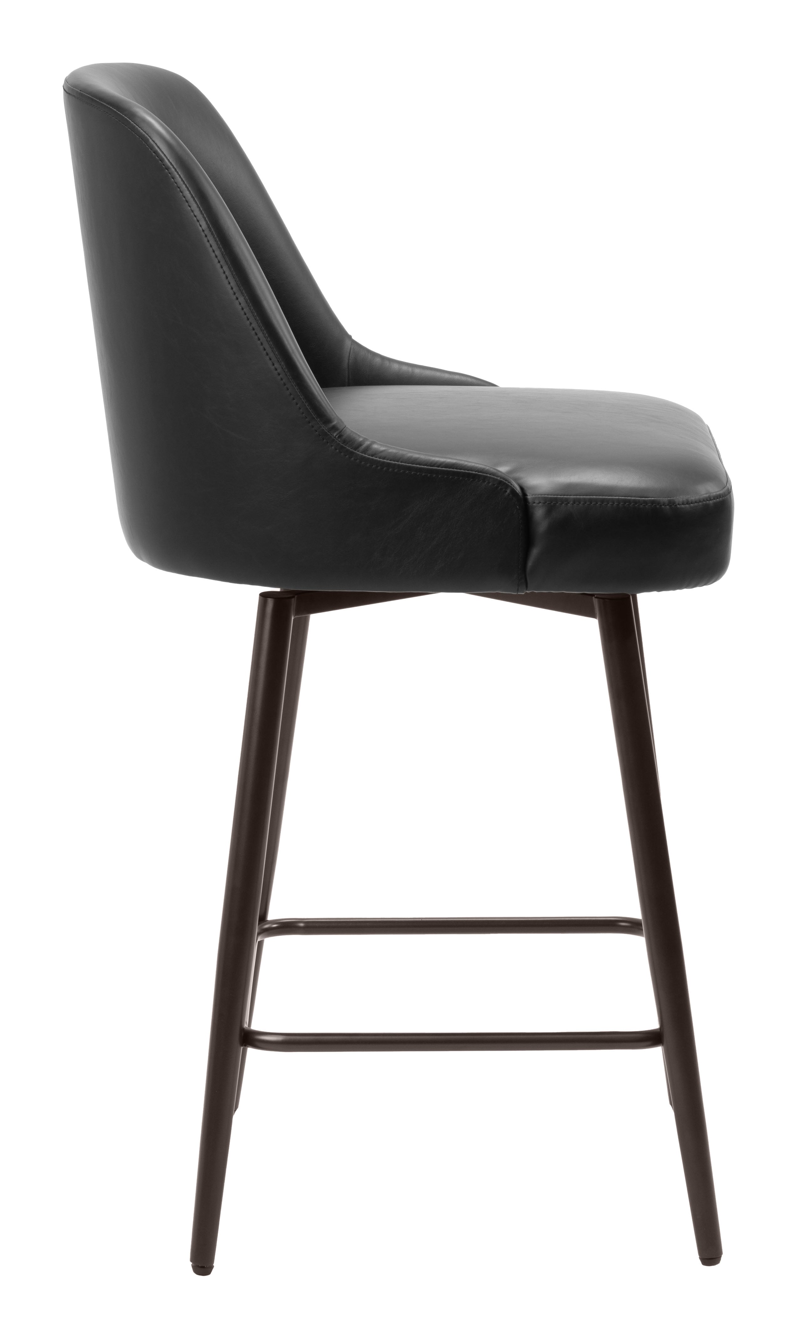 Keppel Swivel Counter Stool Black & Bronze