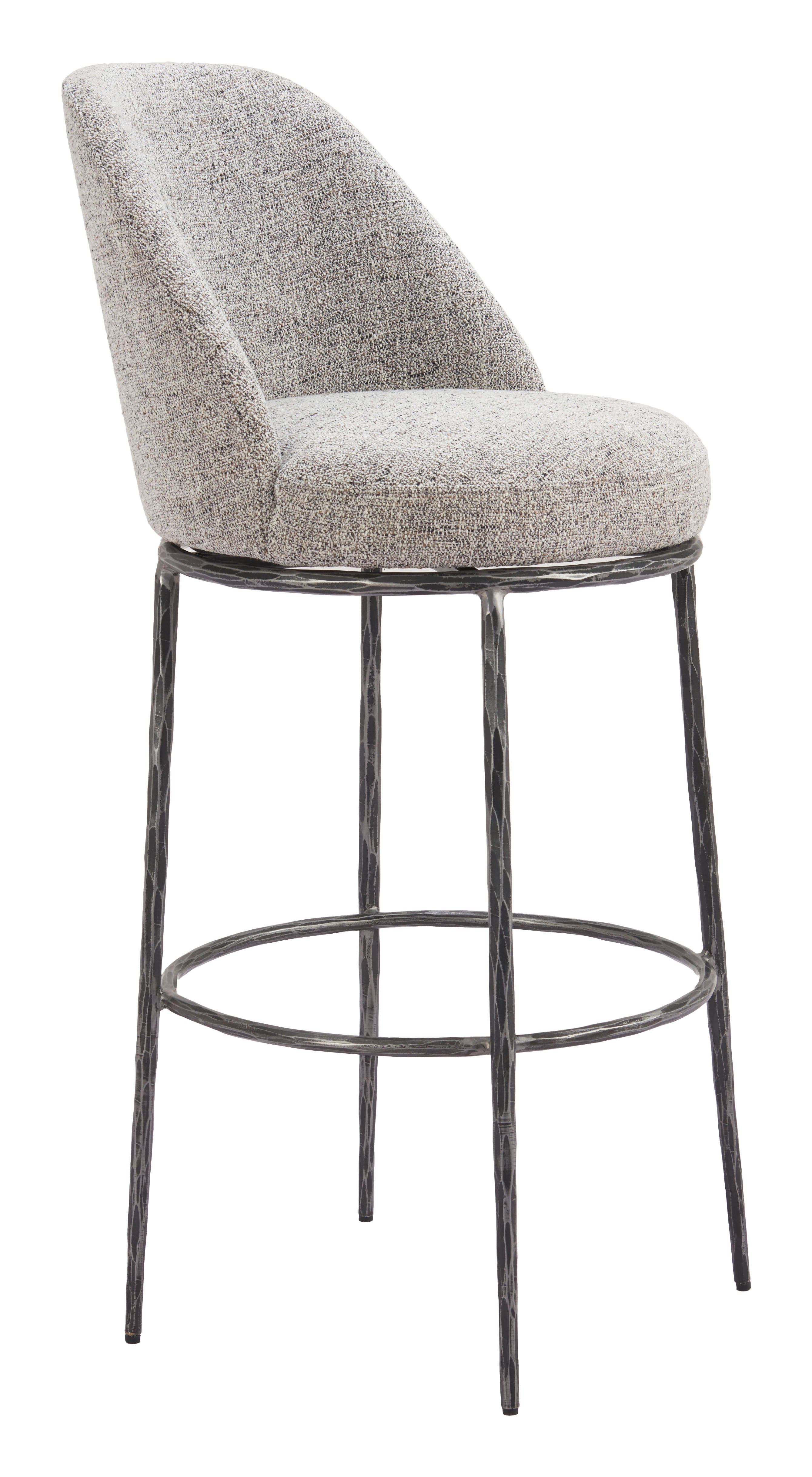 Nordhavn Swivel Barstool Gray