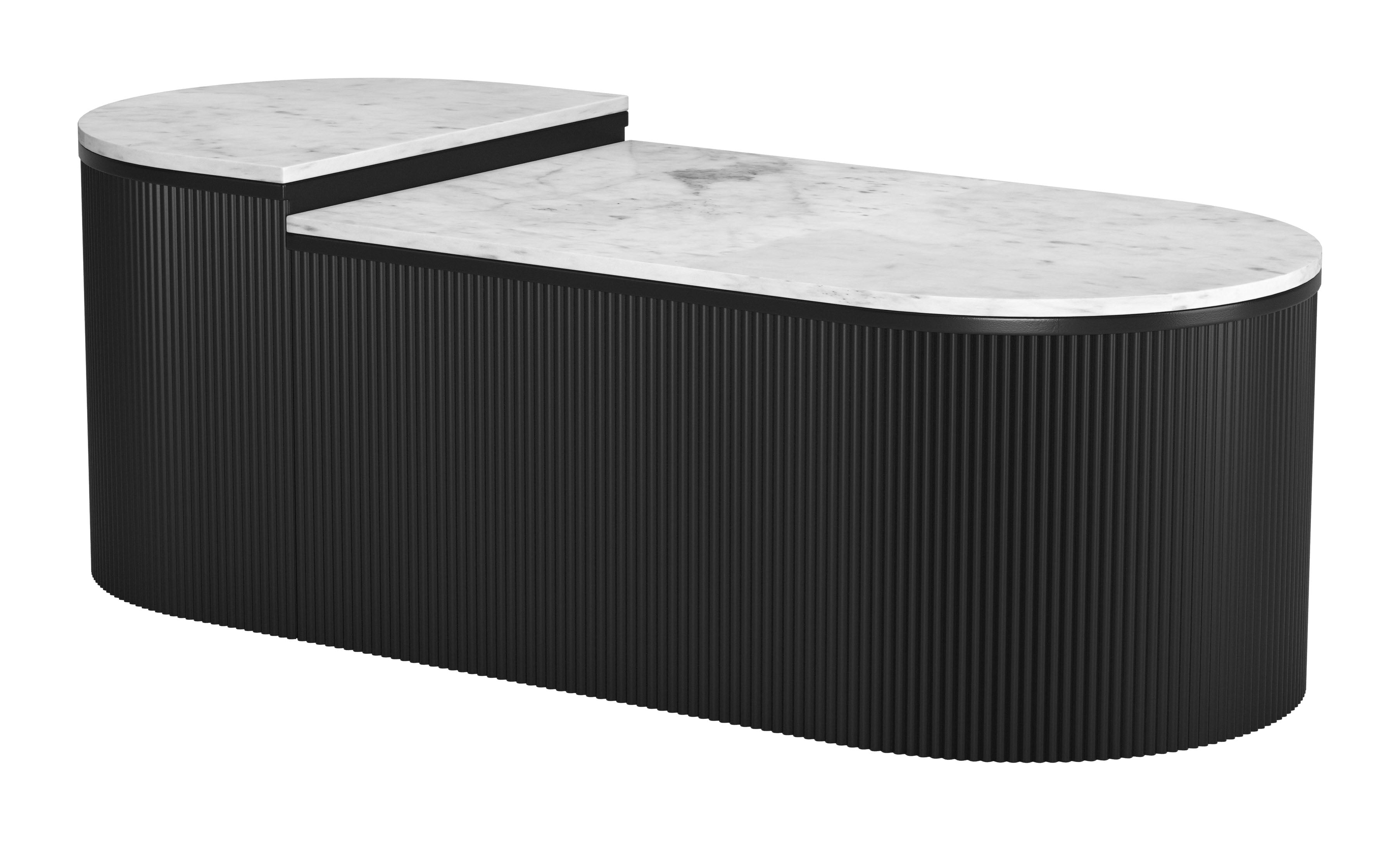 Ormara Coffee Table Set White & Black