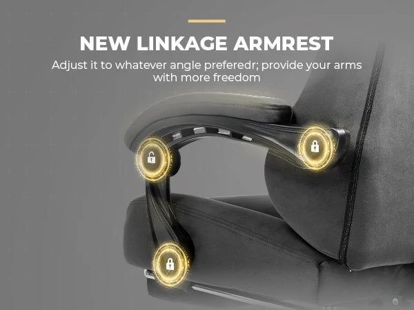 Gtplayer Gaming Chair Fabric with Pocket Spring Cushion, Big and Tall Gaming Chair 350Lbs High Back Computer Chair