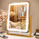 LED Vanity Mirror with Touch Dimming & Magnification