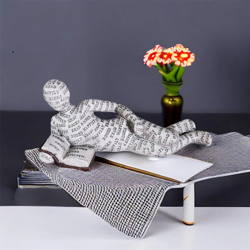 Abstract Reading Women Figurine