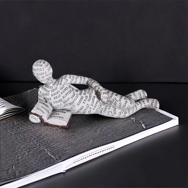 Abstract Reading Women Figurine