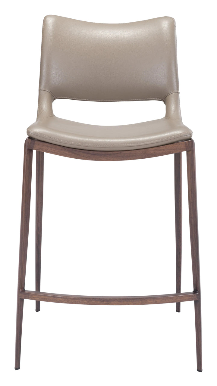 Ace Counter Stool Brown & Walnut