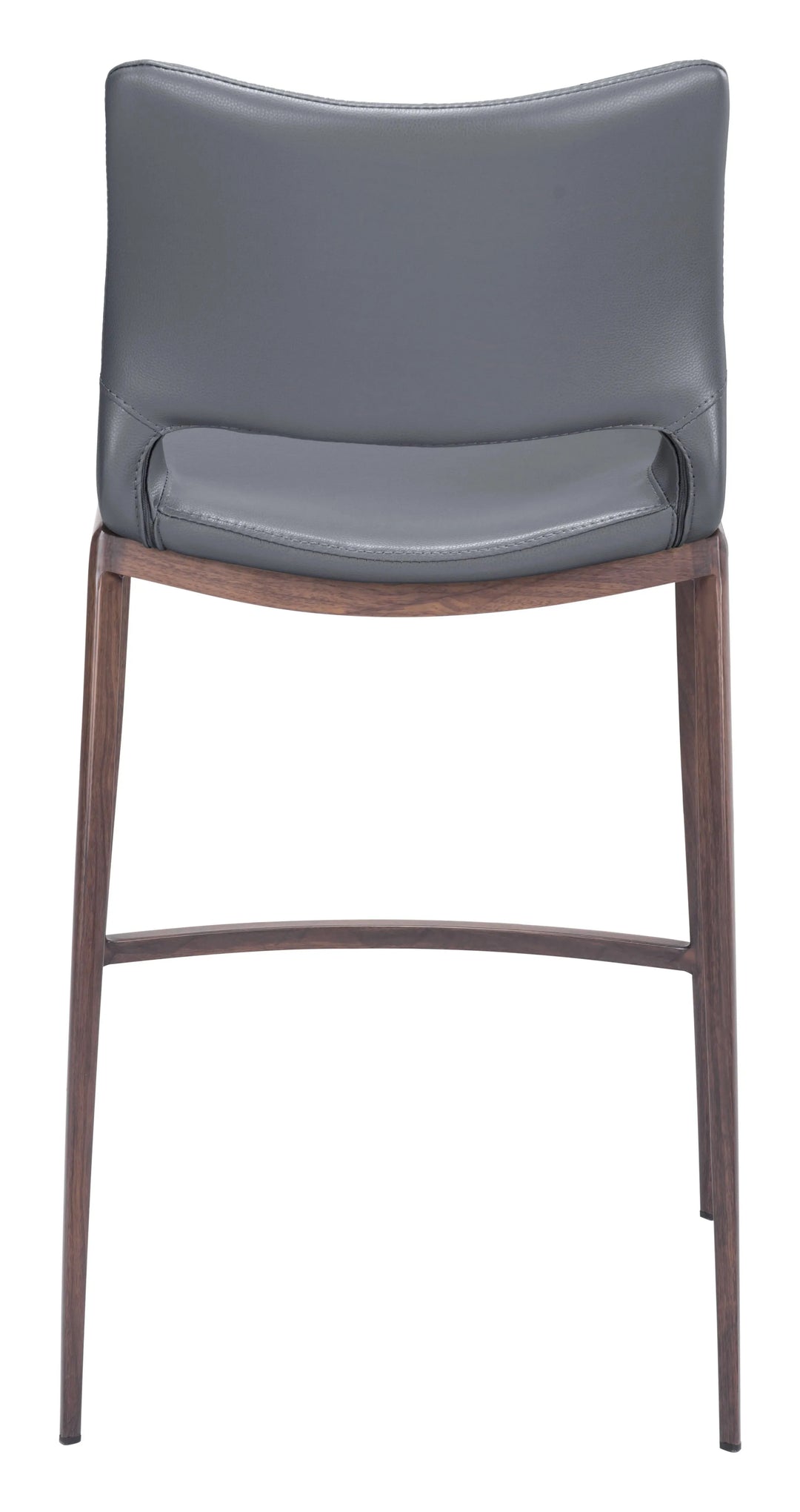 Ace Counter Stool Dark Gray & Walnut