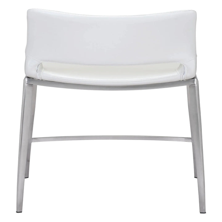 Ace Counter Stool White & Silver