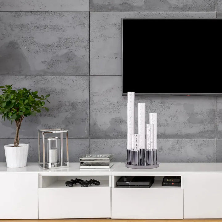 Acrylic Cylinder Dimmable Table Lamp