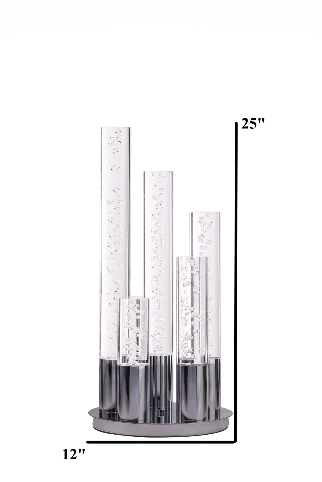 Acrylic Cylinder Dimmable Table Lamp