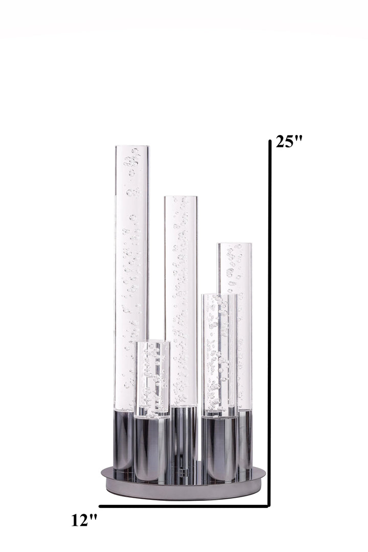 Acrylic Cylinder Dimmable Table Lamp