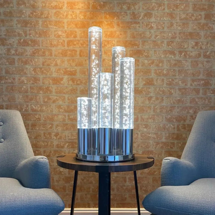Acrylic Cylinder Dimmable Table Lamp