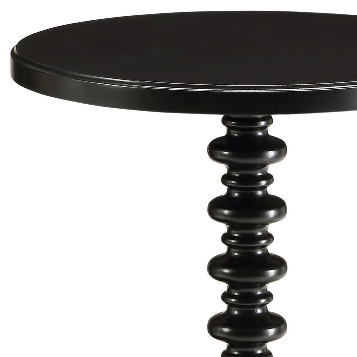 Acton Black Finish Accent Table