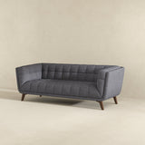 Addison Large Seaside Gray Fabric Sofa