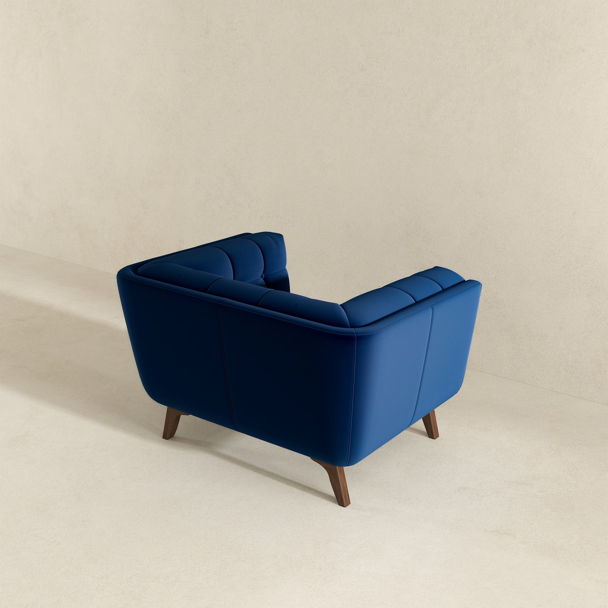 Addison Lounge Chair(Dark Blue Velvet)