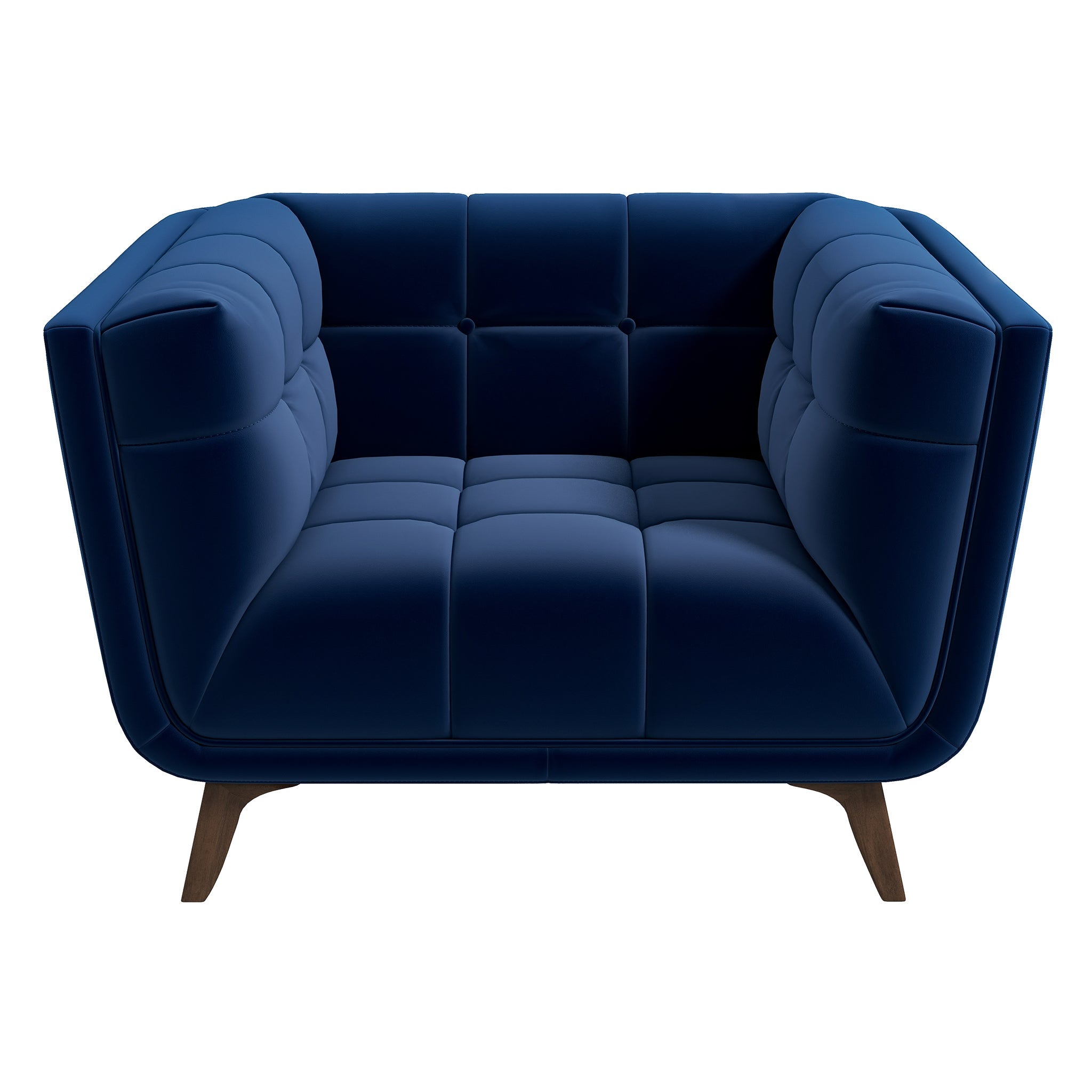 Addison Lounge Chair(Dark Blue Velvet)