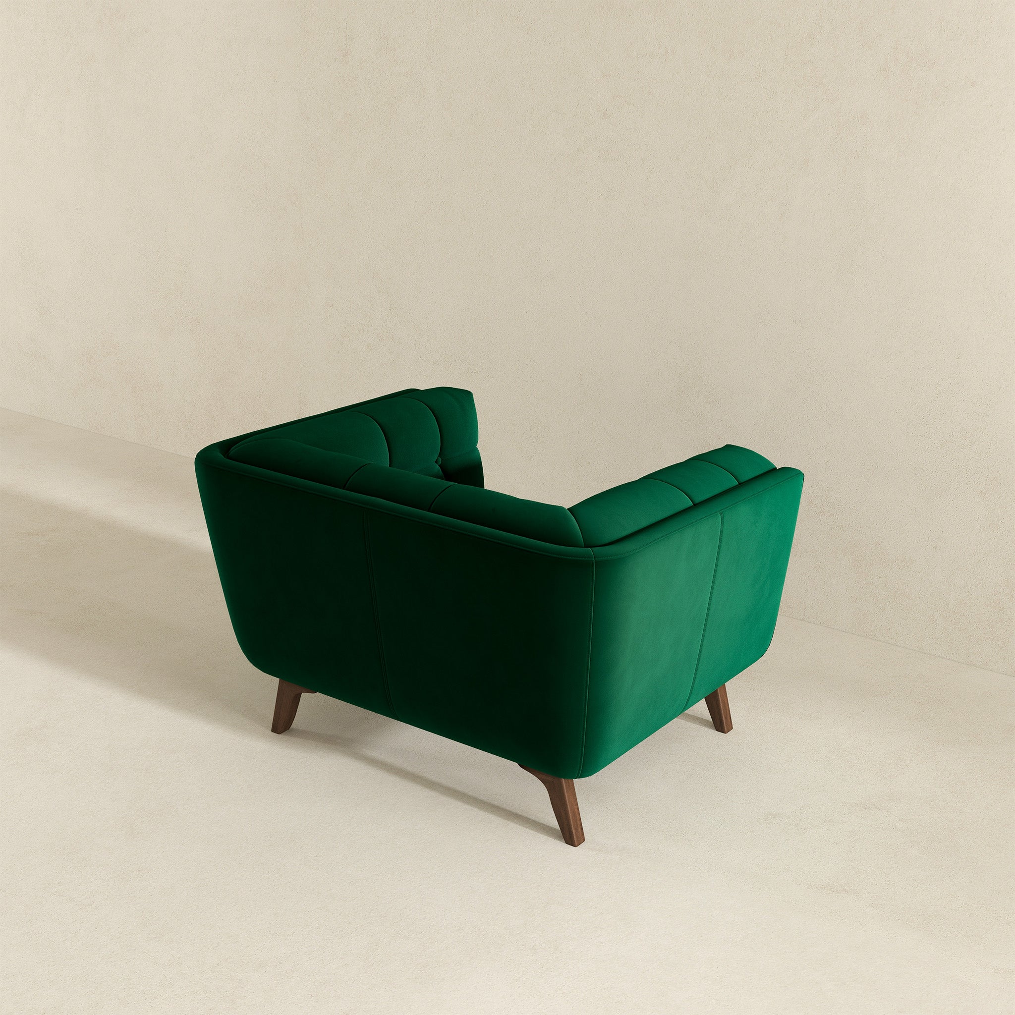 Addison Lounge Chair Dark Green Velvet