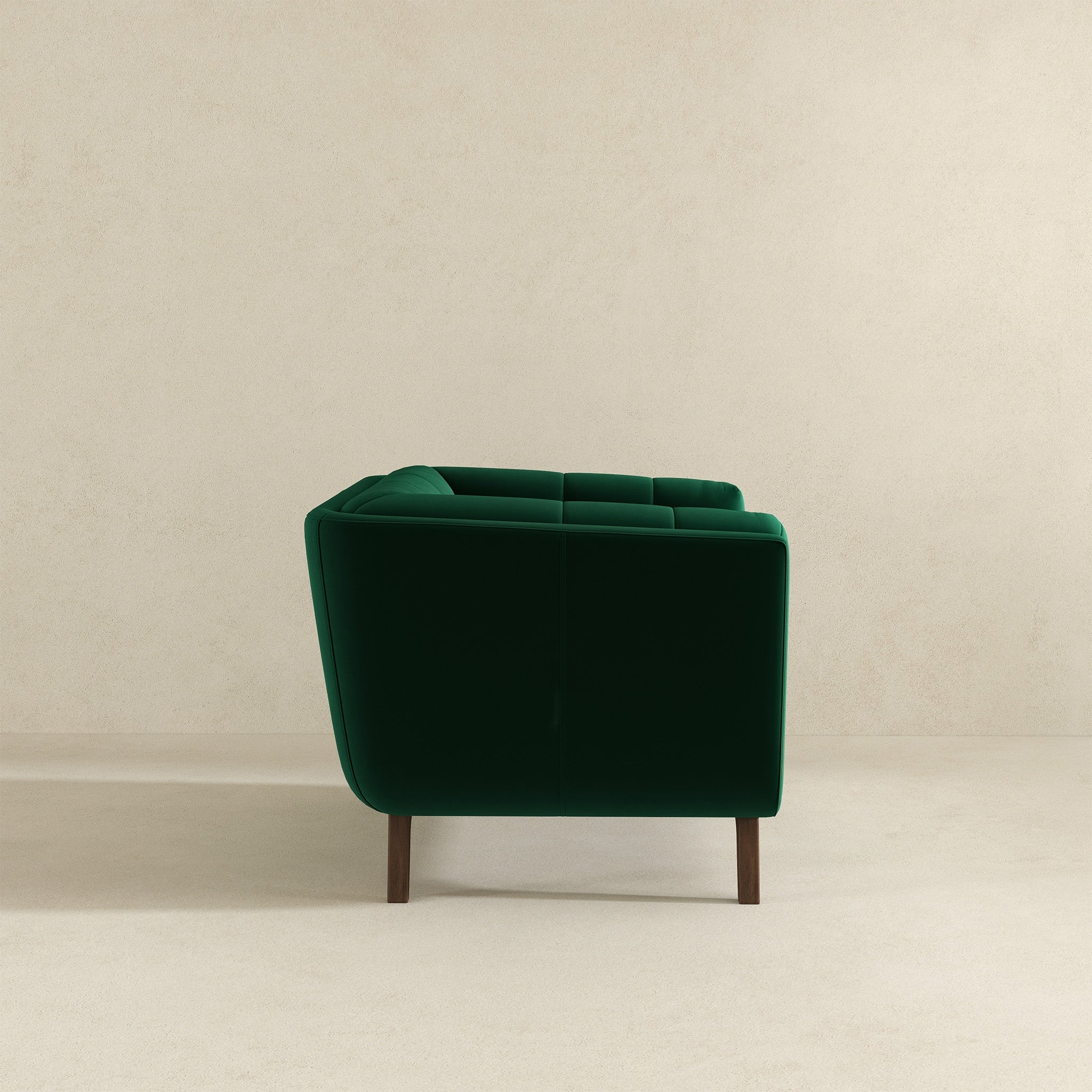 Addison Lounge Chair Dark Green Velvet