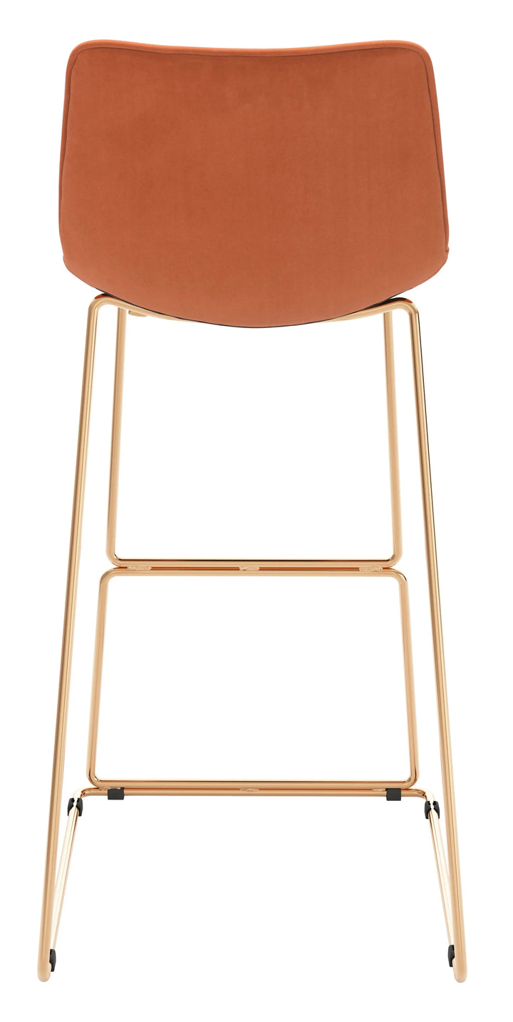 Adele Barstool Orange & Gold