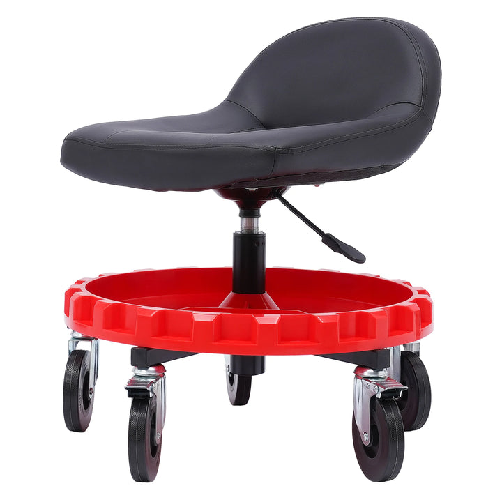 Adjustable Rolling Garage Stool