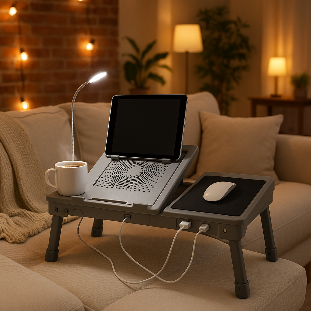 Notebook Desk with Cooling Fan