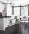 Aki Barstool (Set of 2) White & Walnut