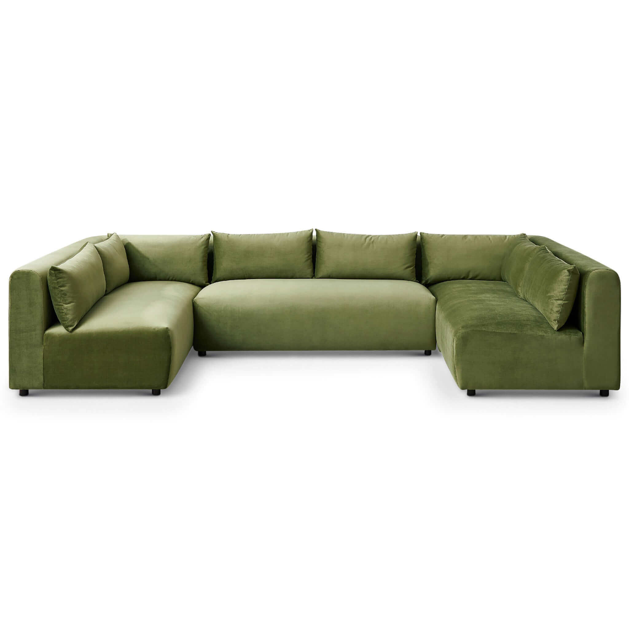 Aleny Modular Corner Sectional Sofa Green