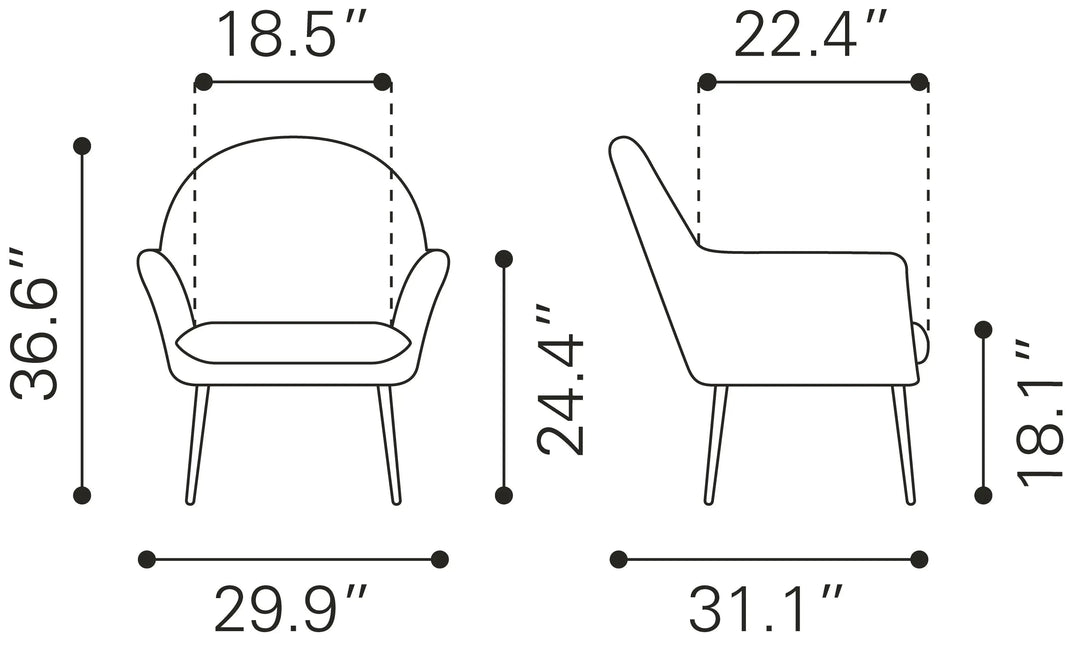 Alexandria Accent Chair Yellow