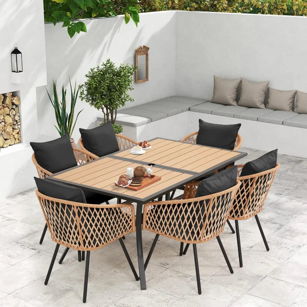 All-Weather Rattan Patio Dining Set