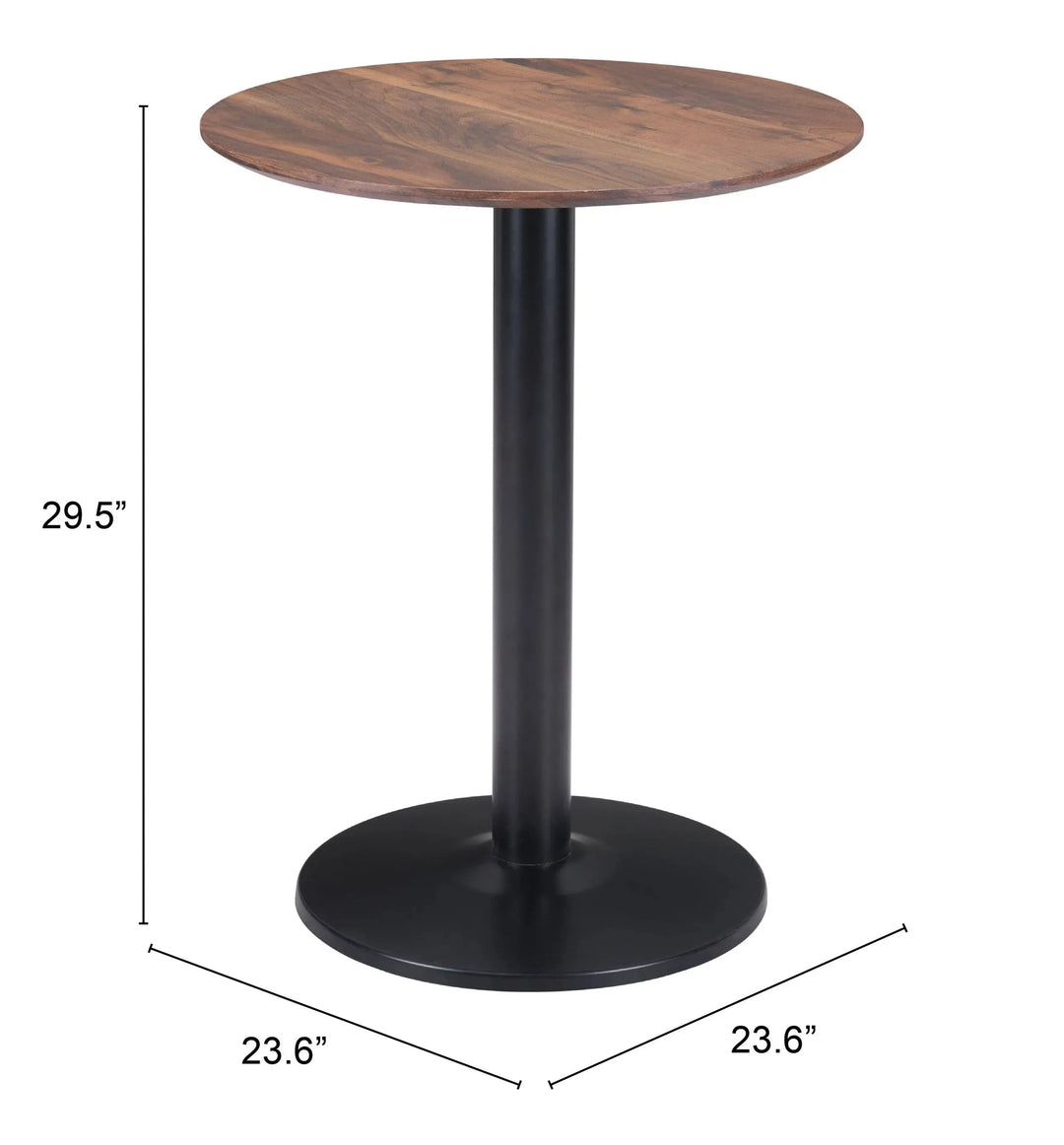 Alto Bistro Table Brown & Black