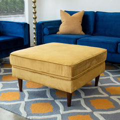 Amber Square Upholstered Ottoman