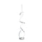 Amsterdam LED Silver 63-Inch Floor Lamp - Dimmable