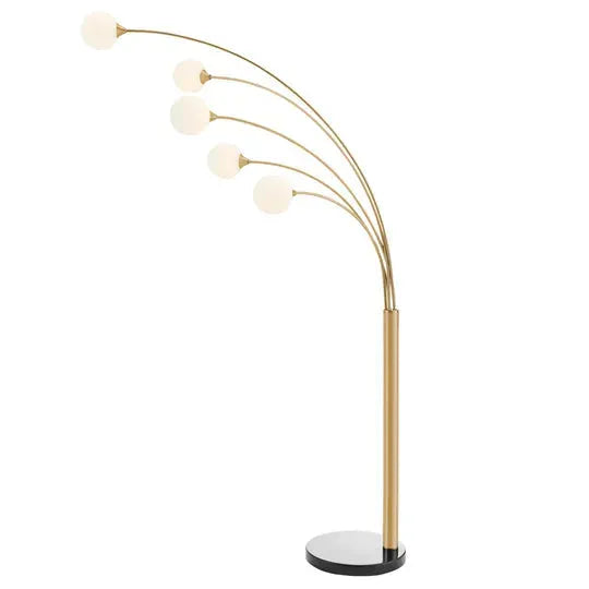 Anechdoche Lights Gold and White Floor Lamp