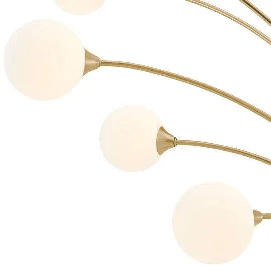 Anechdoche Lights Gold and White Floor Lamp