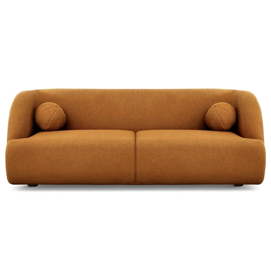 Anna French Boucle Sofa Orange