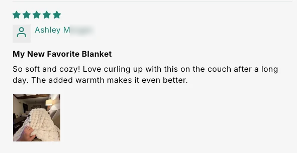Faux Fur Heated Blanket – Plush Bubble Texture, Throw to King customer review screenshot 3