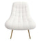 Aubrey French Boucle Lounge Chair White