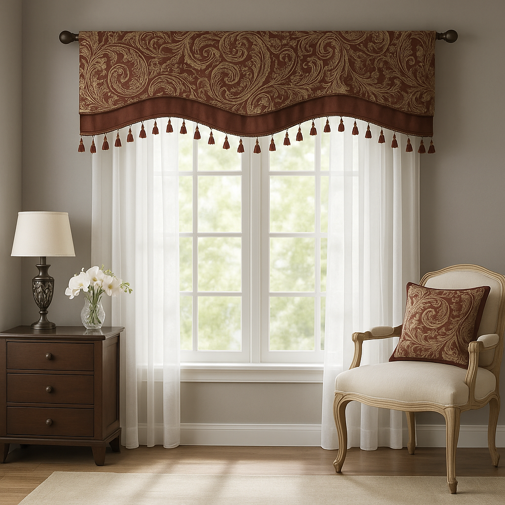 Aubrey Luxury Jacquard Valance