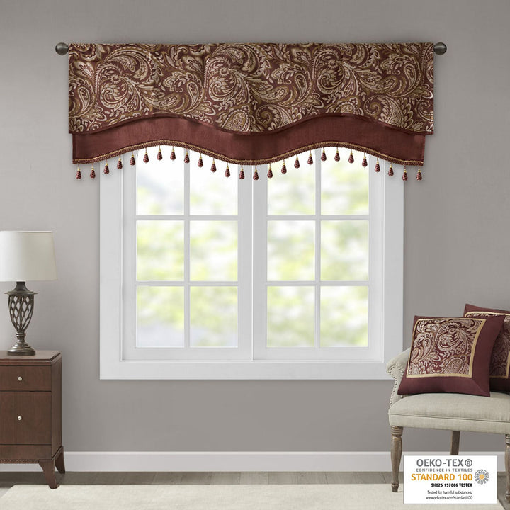 Aubrey Luxury Jacquard Valance