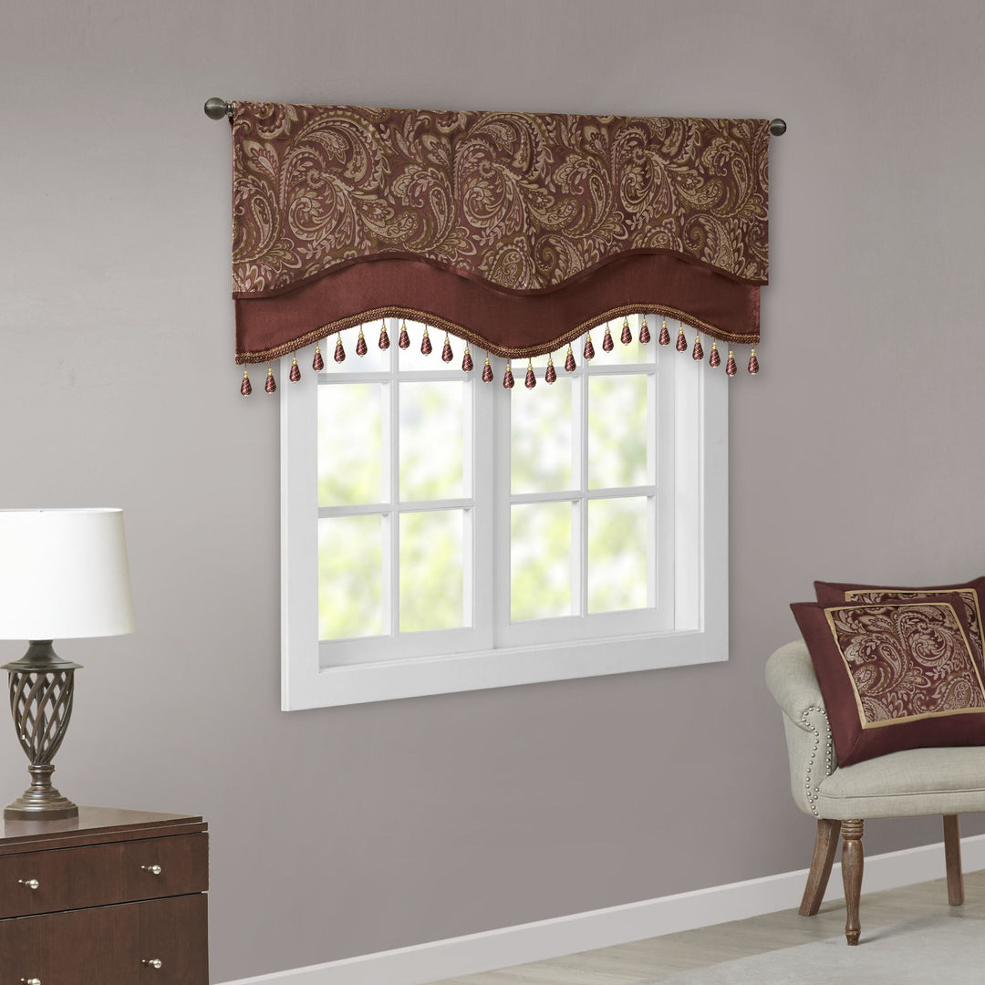Aubrey Luxury Jacquard Valance