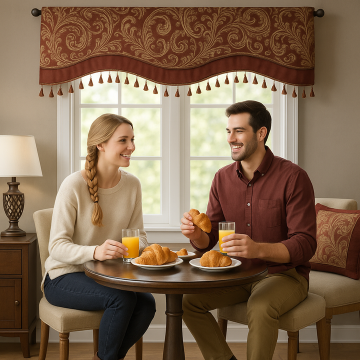 Aubrey Luxury Jacquard Valance