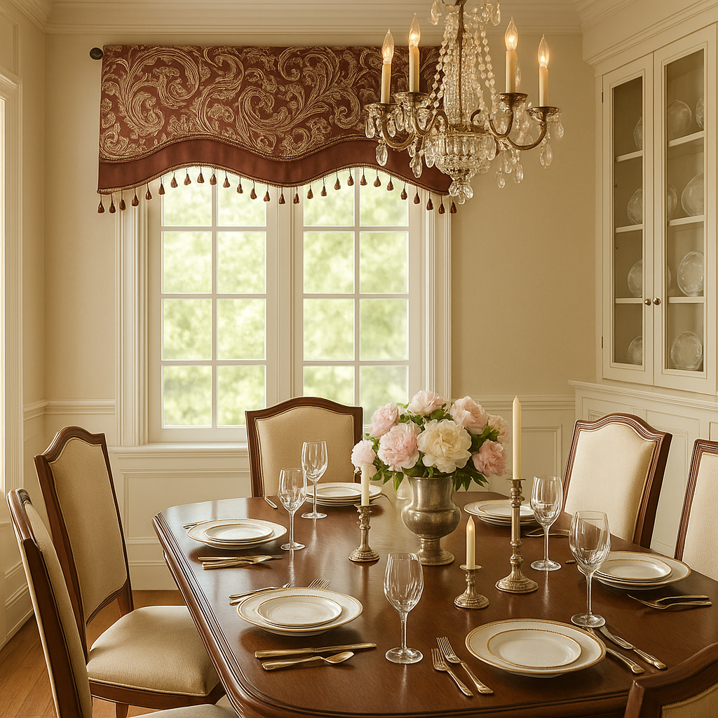 Aubrey Luxury Jacquard Valance