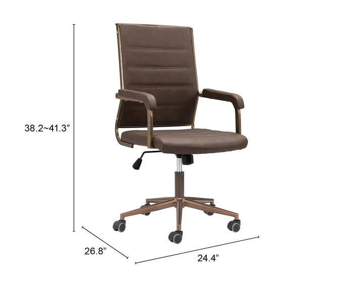 Auction Office Chair Espresso