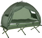 1-Person Elevated Camping Cot Tent Combo