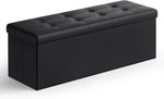 BENCH WITH STORAGE – FOLDING OTTOMAN WITH PADDED SEAT - Media 1