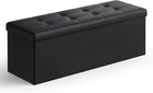 BENCH WITH STORAGE – FOLDING OTTOMAN WITH PADDED SEAT