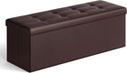 BENCH WITH STORAGE – FOLDING OTTOMAN WITH PADDED SEAT