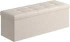BENCH WITH STORAGE – FOLDING OTTOMAN WITH PADDED SEAT