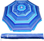 Beach Umbrella – Portable Tilt Outdoor Sun Shade with Carry Bag
