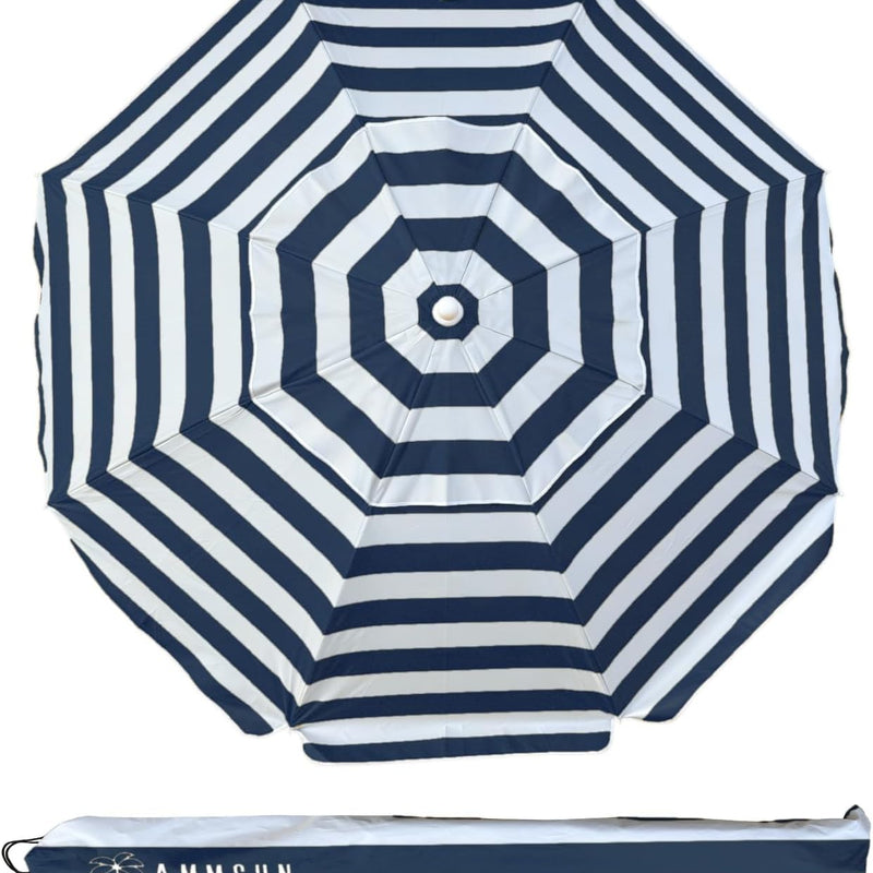 Beach Umbrella – Portable Tilt Outdoor Sun Shade with Carry Bag